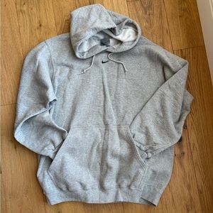 Nike men’s light grey sweatshirt hoodie size large